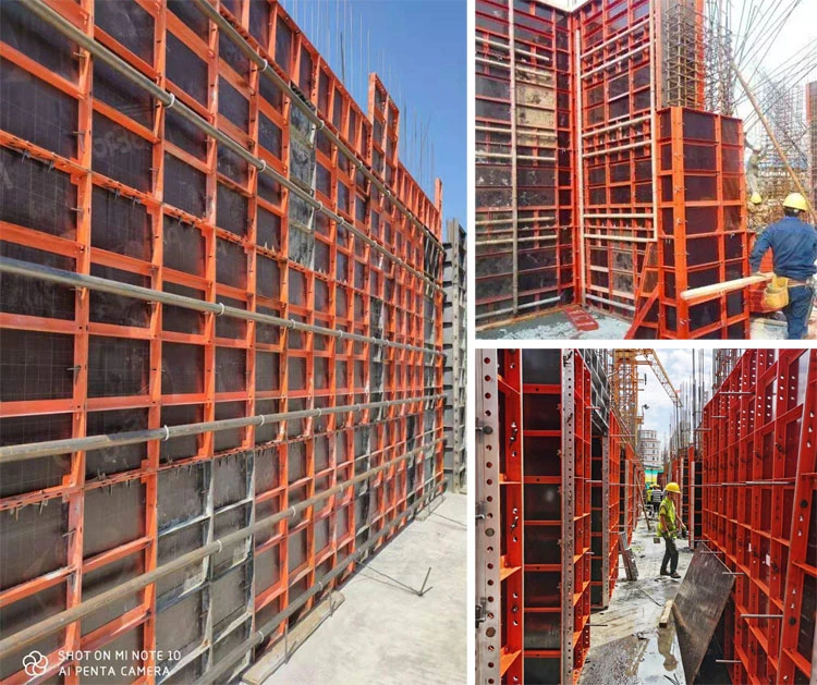 Construction Formwork System 600X1200/600X1800mm Steel Formwork Panel Euro Form